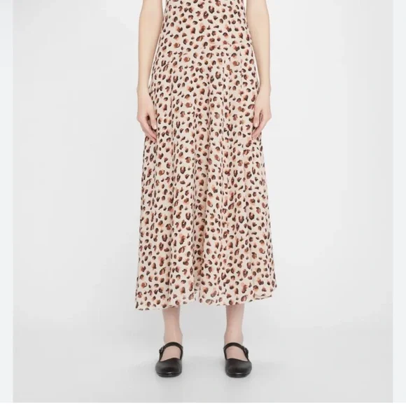 Theory flora leopard print silk midi cami dress - Picture 13 of 14